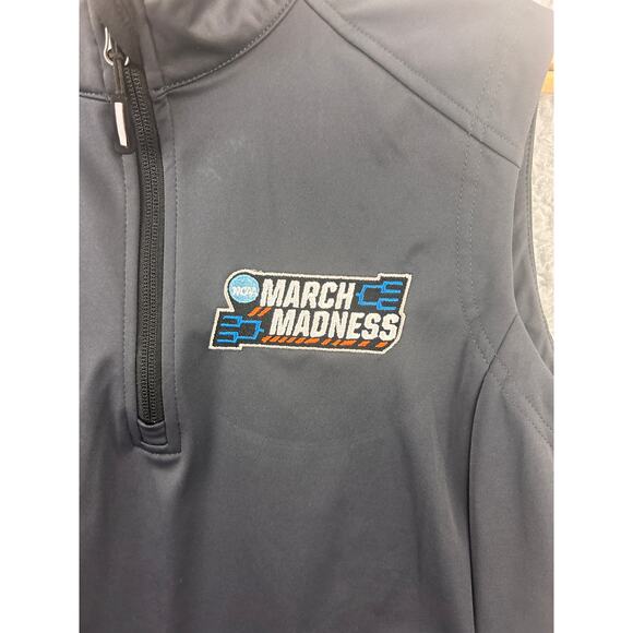 NCAA March Madness Sleeveless Quarter Zip Vest Women’s Medium Gray Core365 - Picture 8 of 8